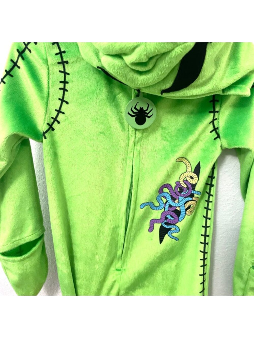 Disney Oogie Boogie Jumpsuit Costume The Nightmare Before Christmas 12-18M - Picture 7 of 10